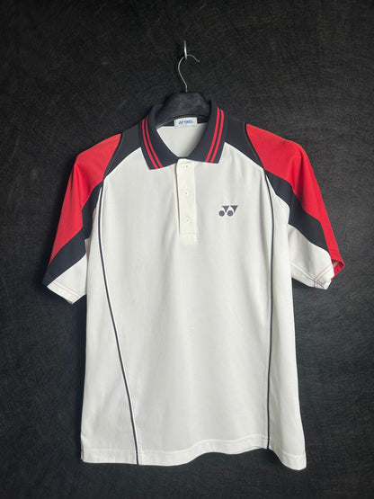 Yonex White & Red Polo - Large