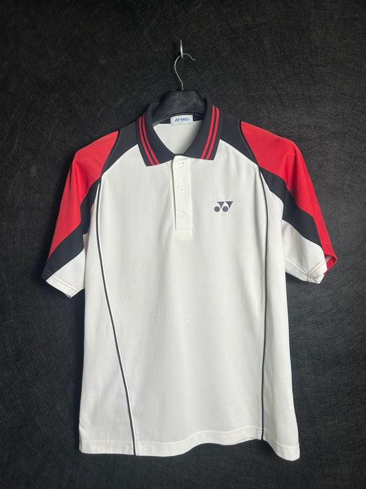 Yonex White & Red Polo - Large