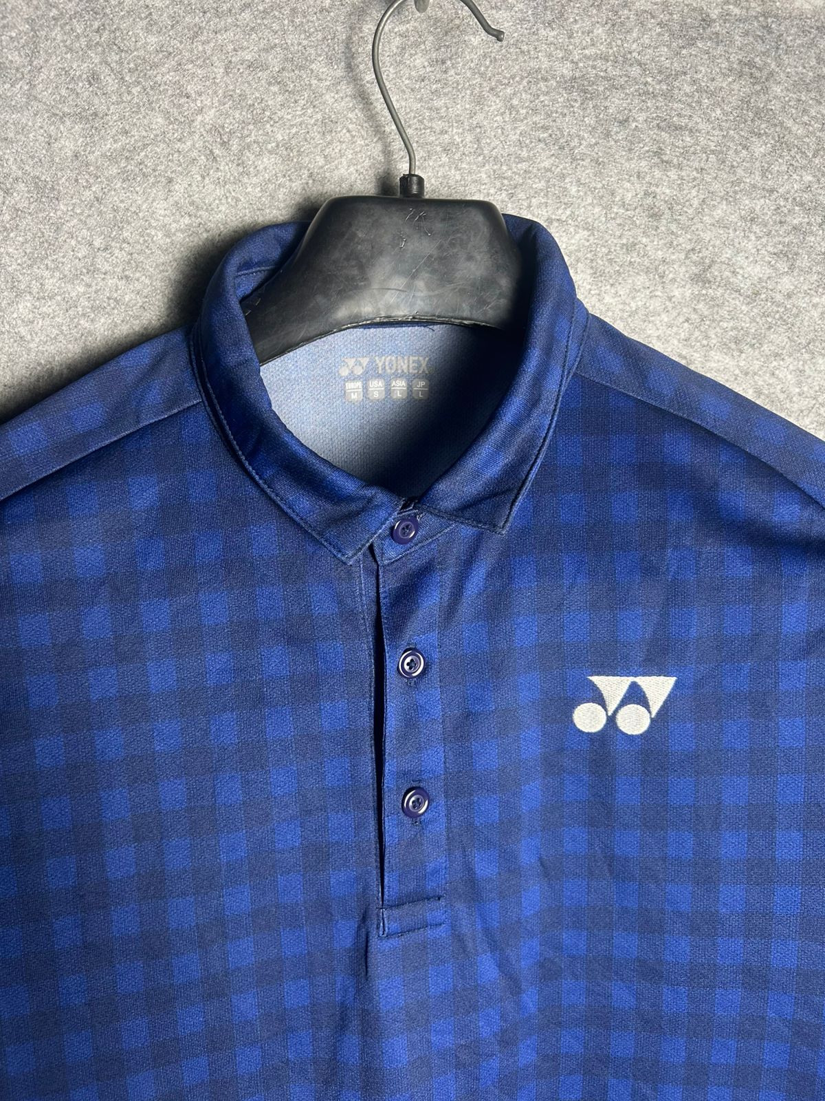 Yonex  Blue Box Printed Polo - Large
