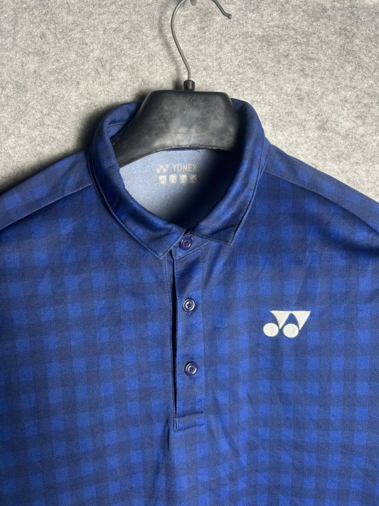 Yonex  Blue Box Printed Polo - Large