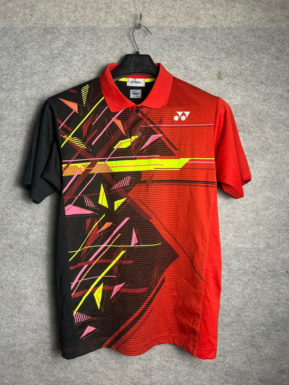 Yonex Red Printed Polo - Large