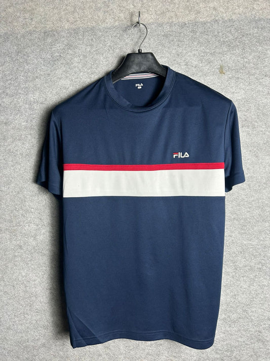 Fila Navy Blue Round Tee  - Large