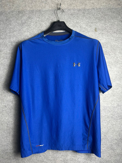 Under Armour Fitted Ultramarine Blue Round Tee - XL