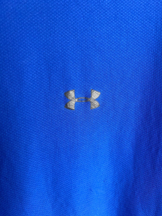 Under Armour Fitted Ultramarine Blue Round Tee - XL