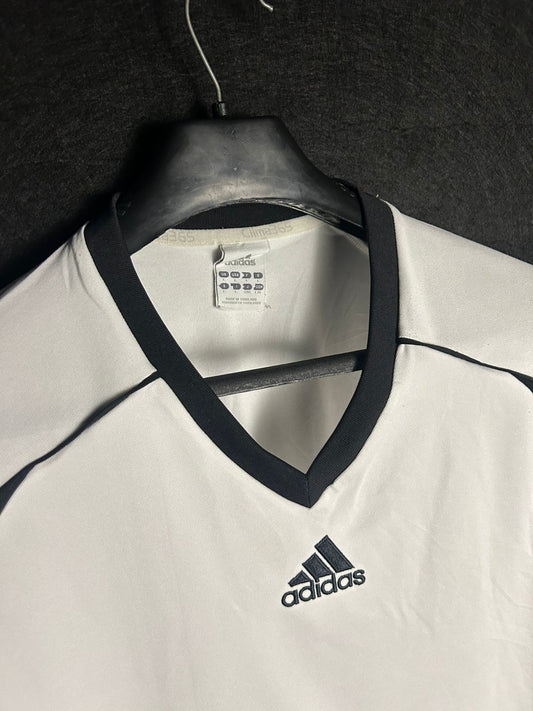 Adidas Black/White V-Neck - XL