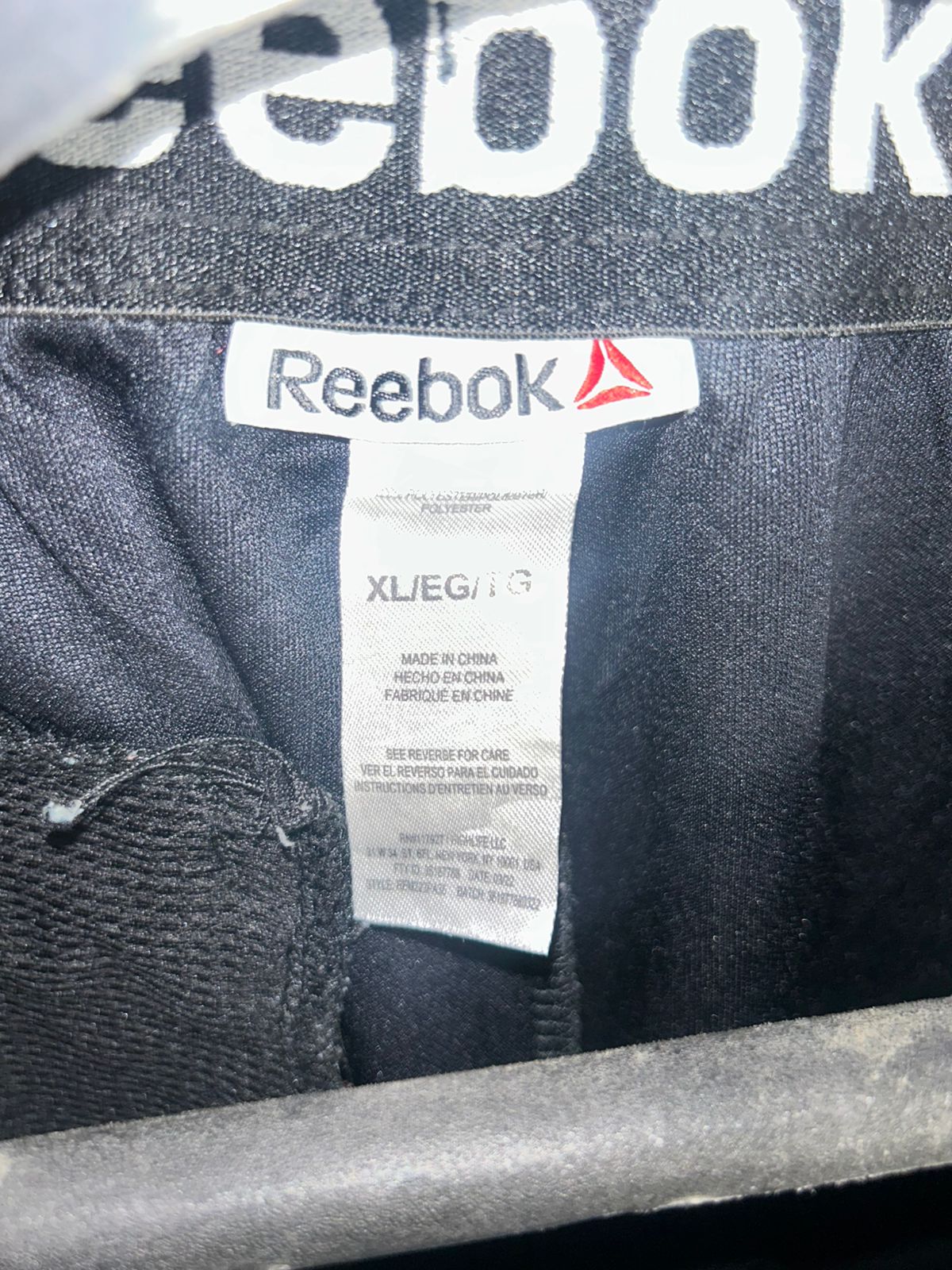 Reebok Black Back Zip Pocket Trouser - XL