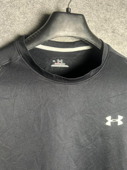 Under Armour Heat Gear Black/White Full Sleeves - XL