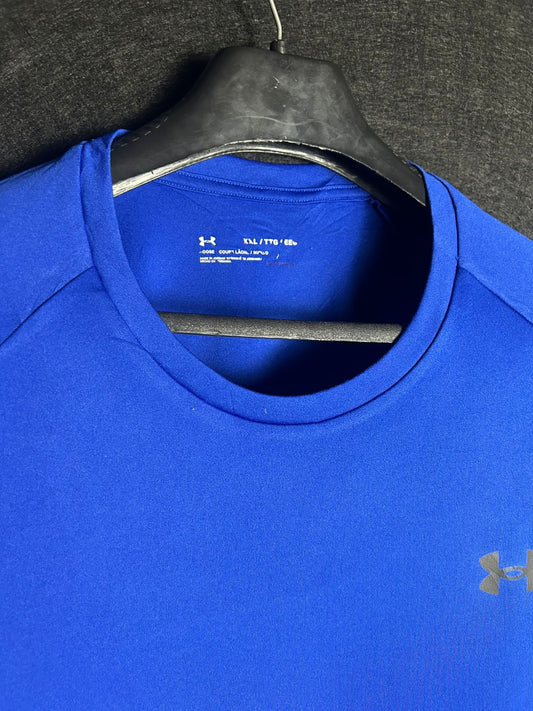 Under Armour Heat Gear Vivid Blue Round Tee - XXL
