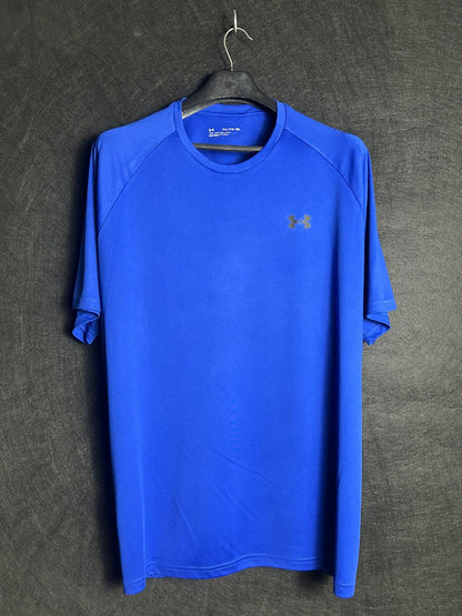 Under Armour Heat Gear Vivid Blue Round Tee - XXL