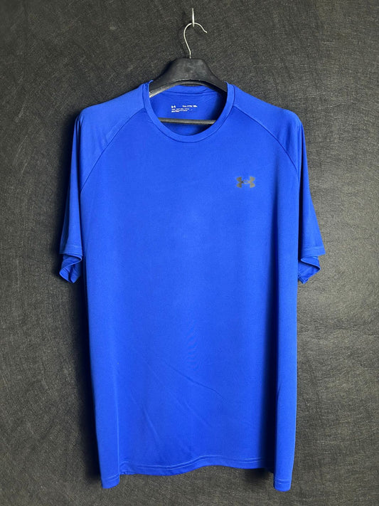 Under Armour Heat Gear Vivid Blue Round Tee - XXL