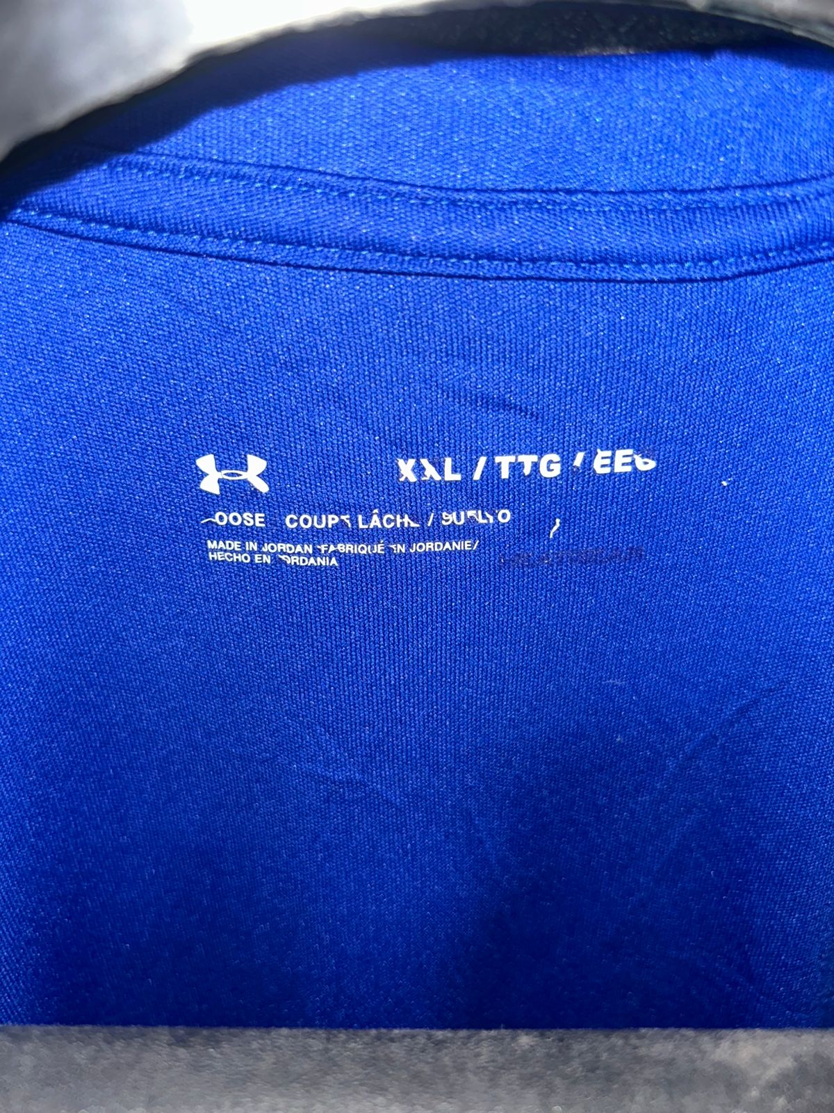 Under Armour Heat Gear Vivid Blue Round Tee - XXL