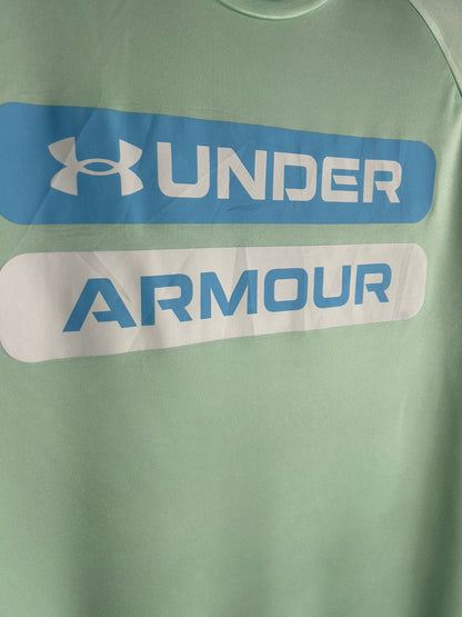 Under Armour Loose Light Grayish Green Round Tee - XL
