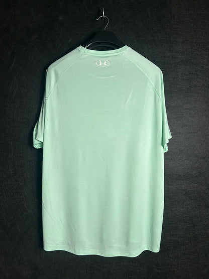 Under Armour Loose Light Grayish Green Round Tee - XL