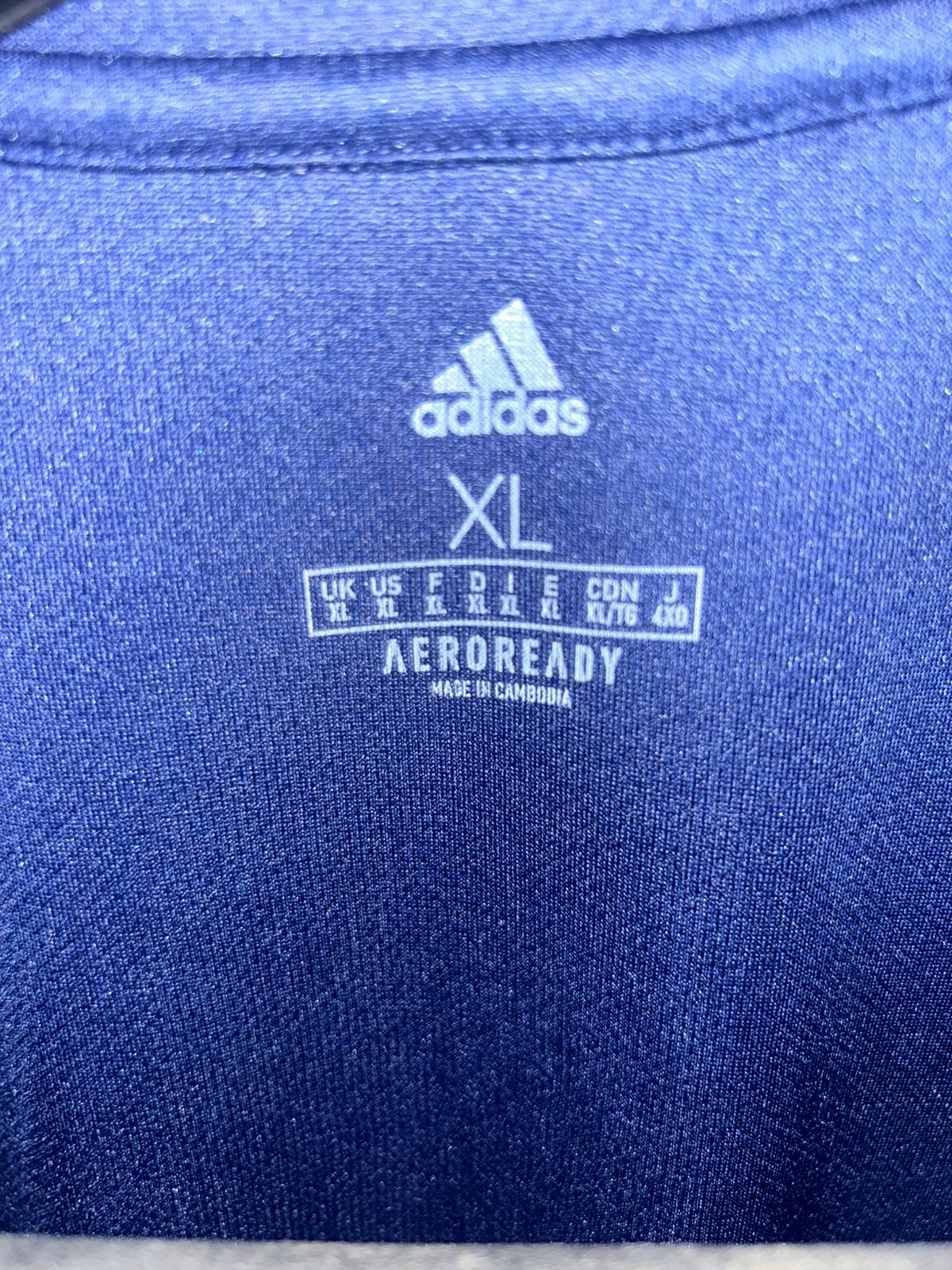 Adidas AeroReady Blue Round Tee - XL