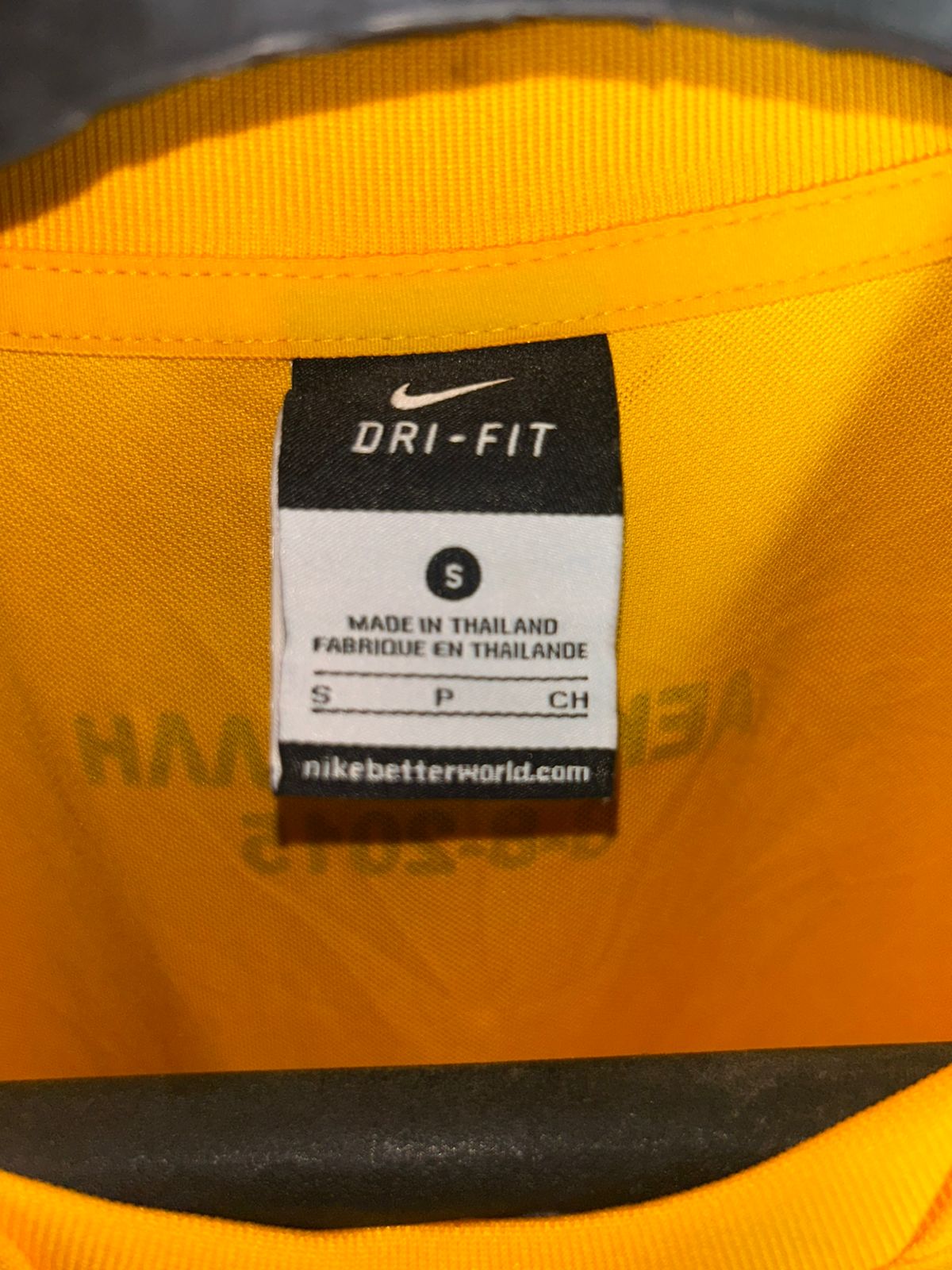 Nike Better World Yellow Tee - Small