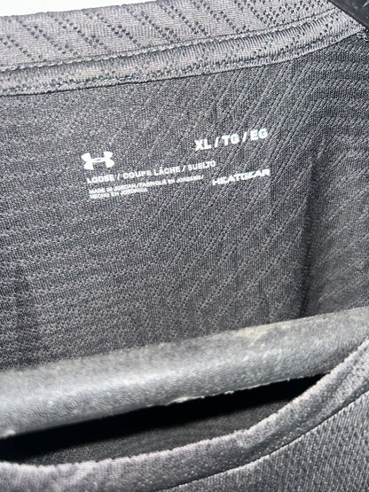 Under Armour Loose Heatgear Gray Textured Tee - XL