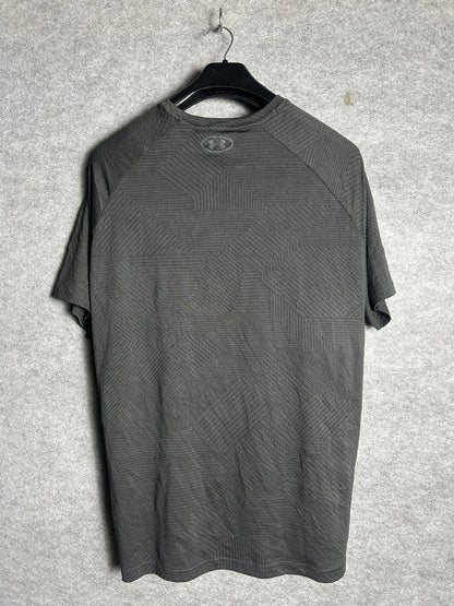 Under Armour Loose Heatgear Gray Textured Tee - XL