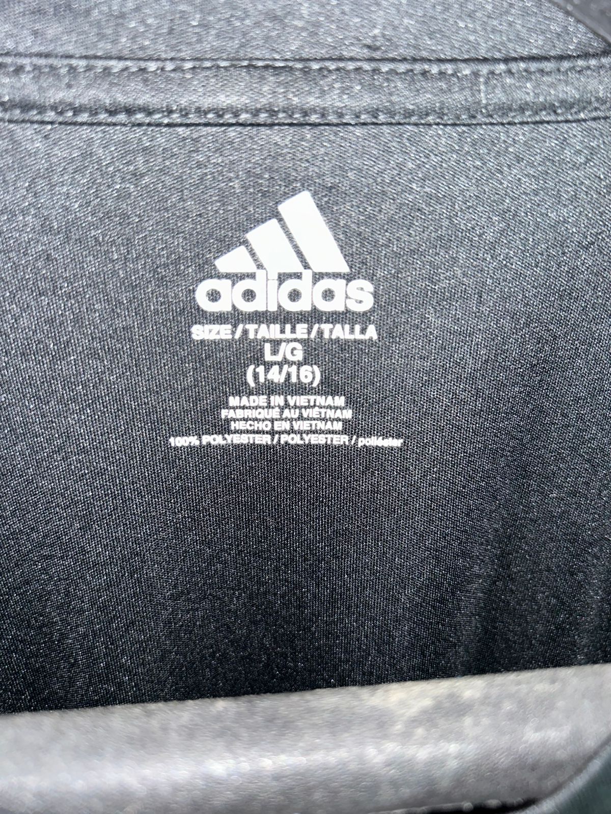 Adidas Black/White R-Tee - Large