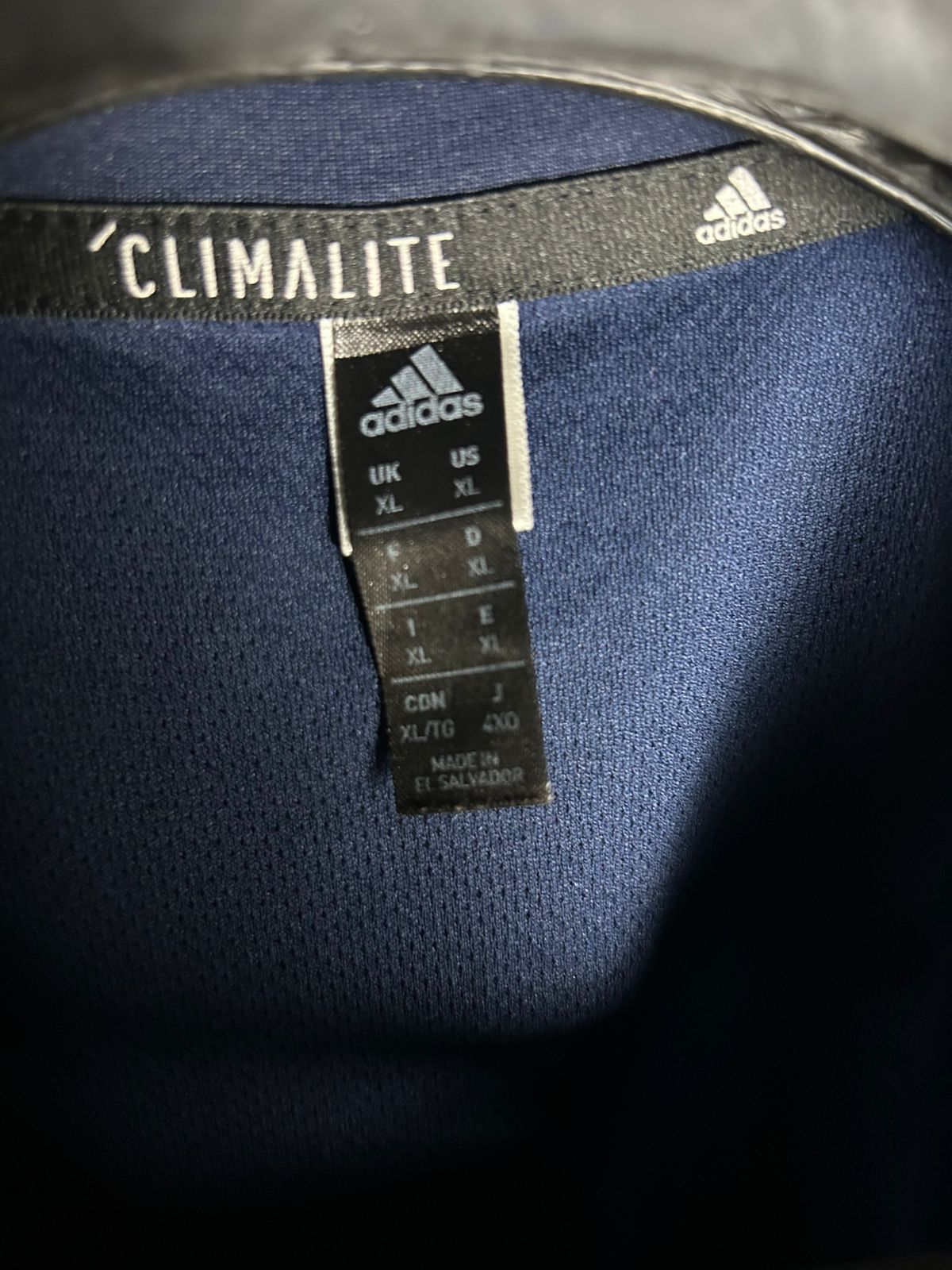 Adidas ClimaLite Midnight Blue Round T Shirt - XL