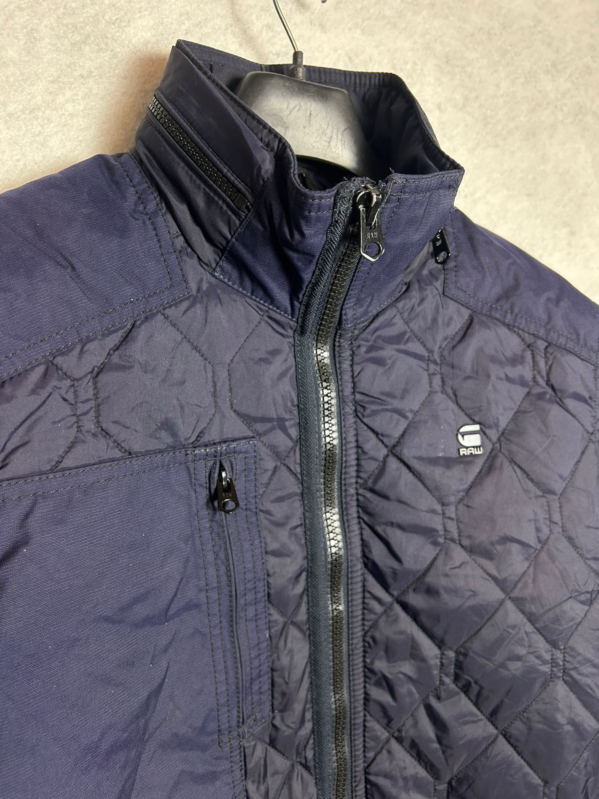 RAW G-Star Raw Navy Blue Jacket - Medium