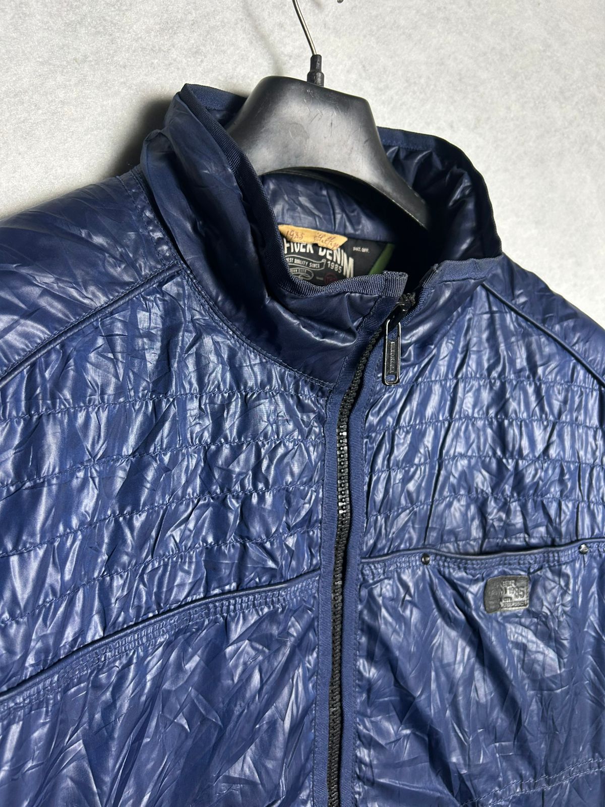 Hilfiger Denim Blue Vintage Jacket - XXL