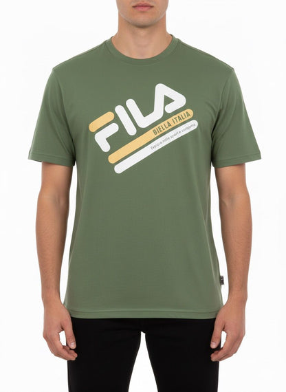FILA Men's Short Sleeve T-Shirt, Fitness Wear, Running,