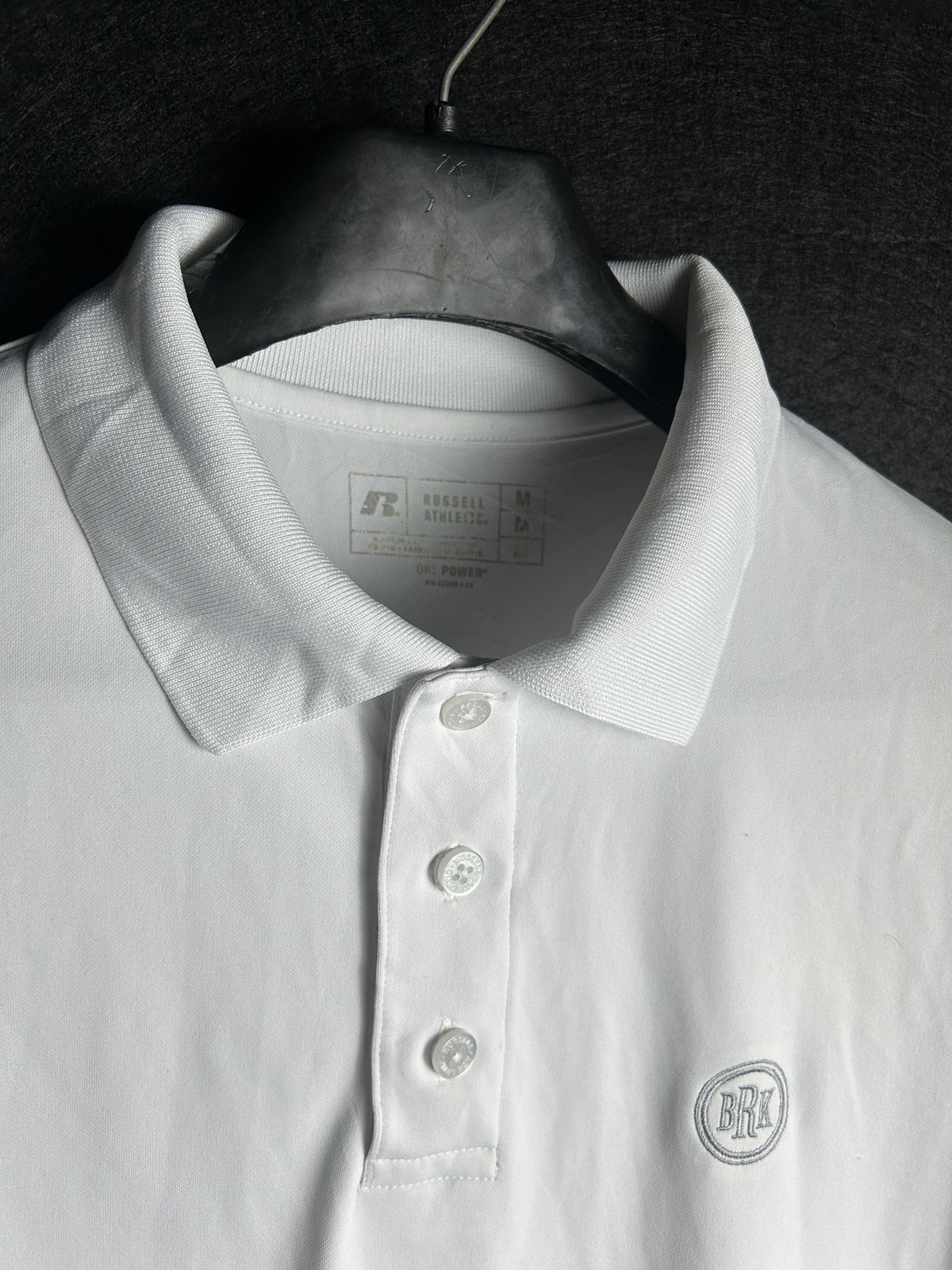 Russell White Polo - Medium