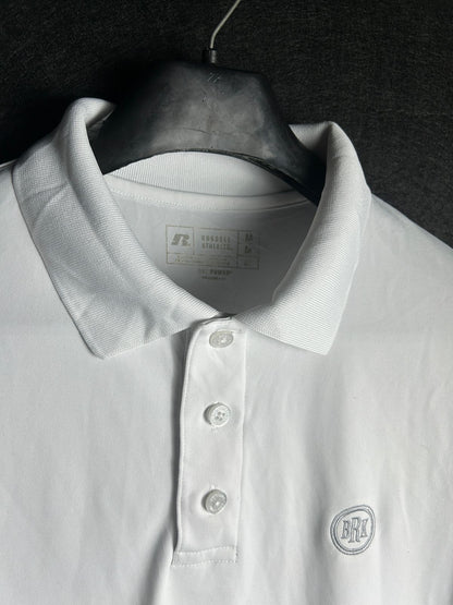 Russell White Polo - Medium