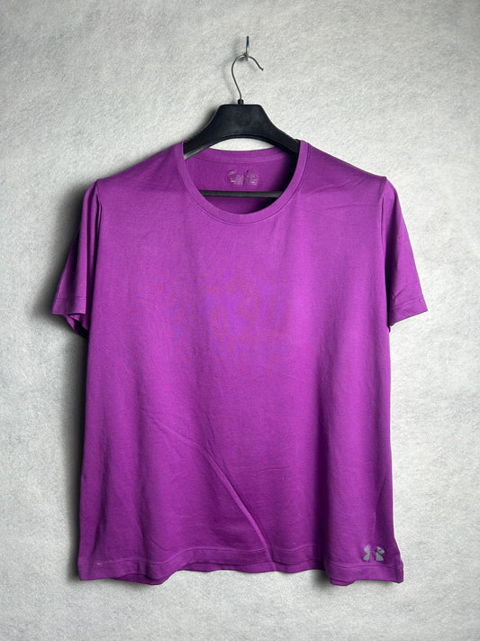 Under Armour Purple Womens T-Shirt  - Large