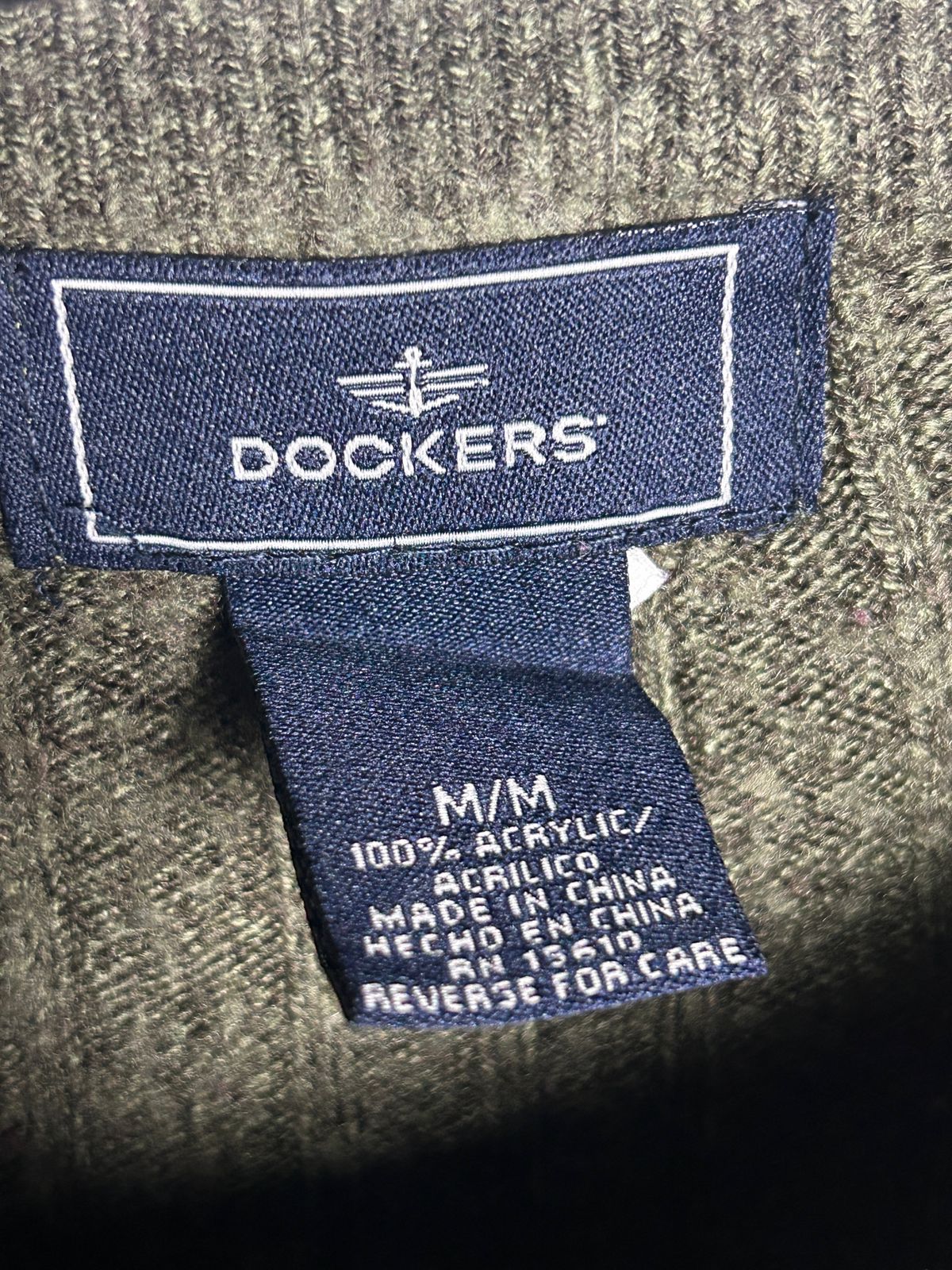 Dockers crocodile Green Round Neck Sweater - Medium