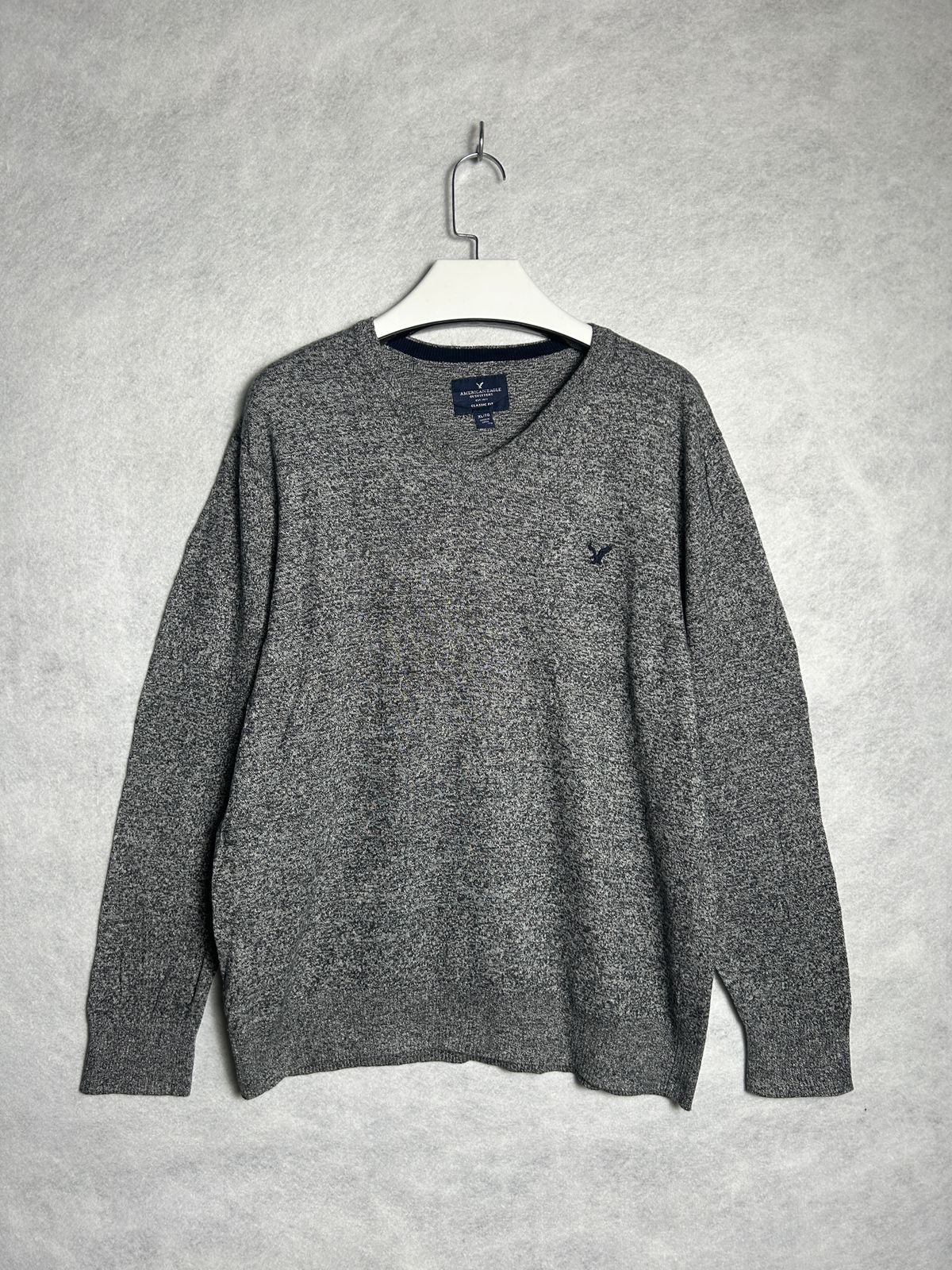 American Eagle Light Gray Sweater - XL