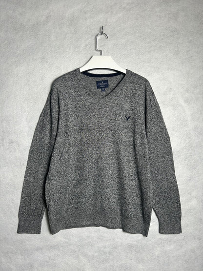 American Eagle Light Gray Sweater - XL