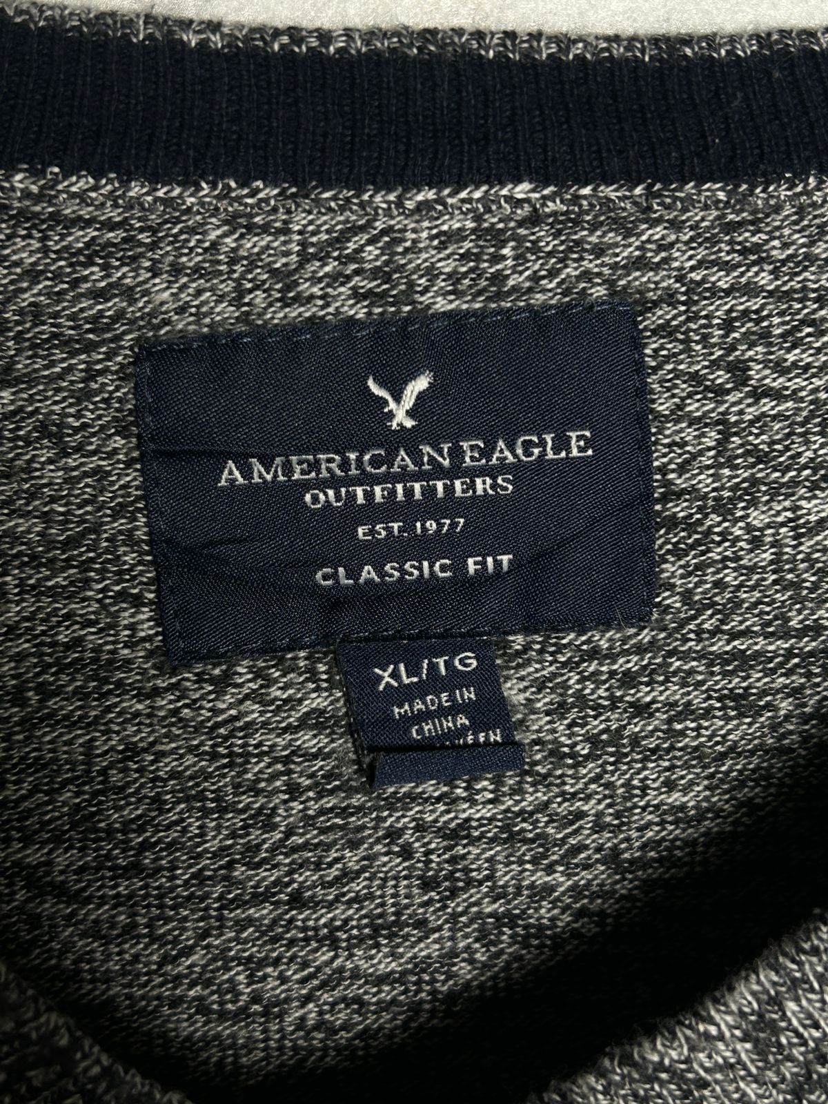 American Eagle Light Gray Sweater - XL