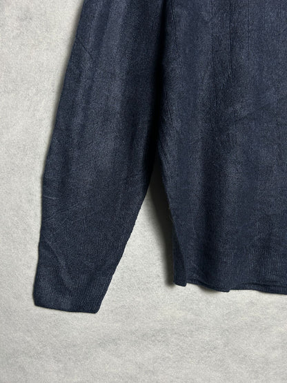 Dockers Dark Blue Polo Sweatshirt - Large