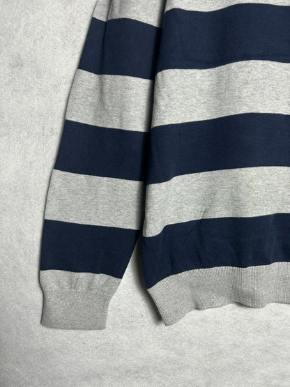 Old Navy Light Gray & Blue Sweater - Large