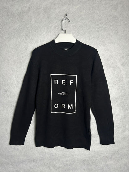 H&M Ref Logo Round Neck Sweat Shirt - Small