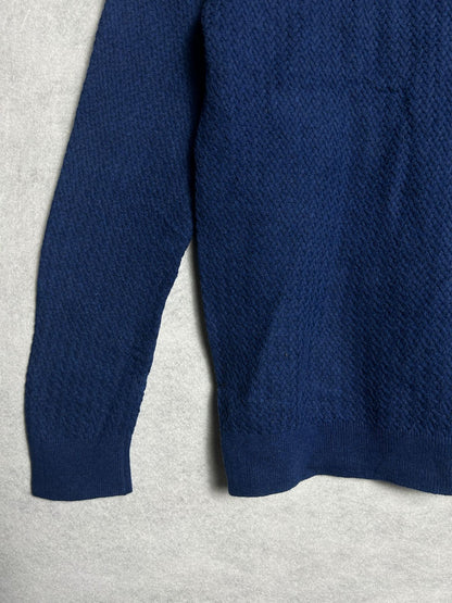 H&M Blue Round Neck Sweater - Medium