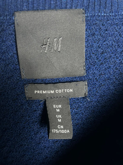 H&M Blue Round Neck Sweater - Medium