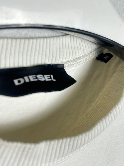 Diesel Cream White Sweatshirt - Medium