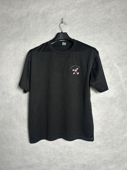 Disney Black Mickey Mouse Logo Round Tee - LL