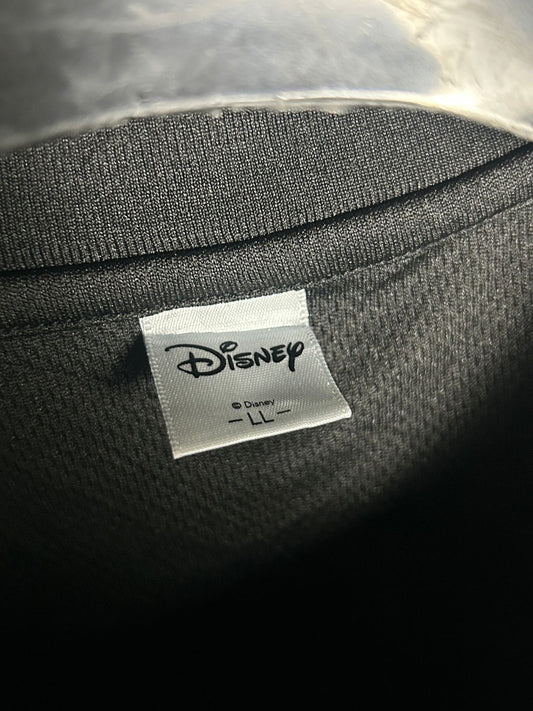 Disney Black Mickey Mouse Logo Round Tee - LL