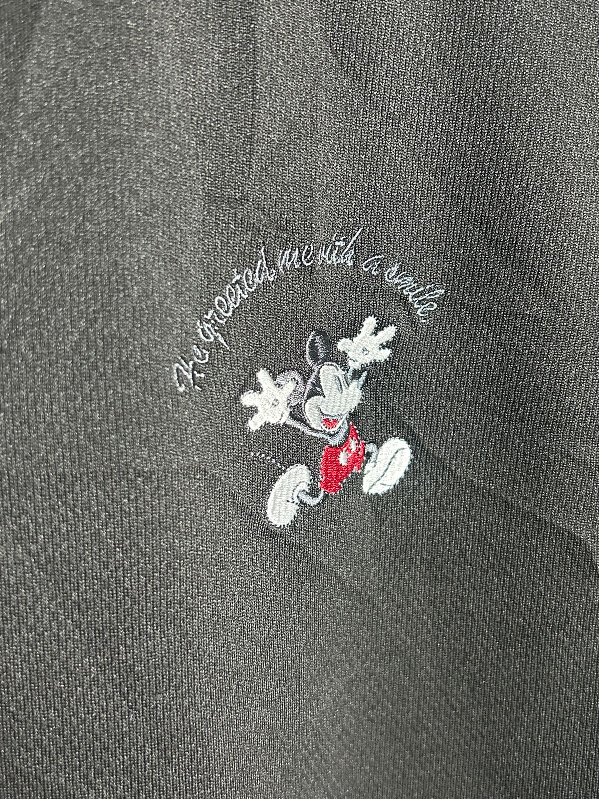 Disney Black Mickey Mouse Logo Round Tee - LL