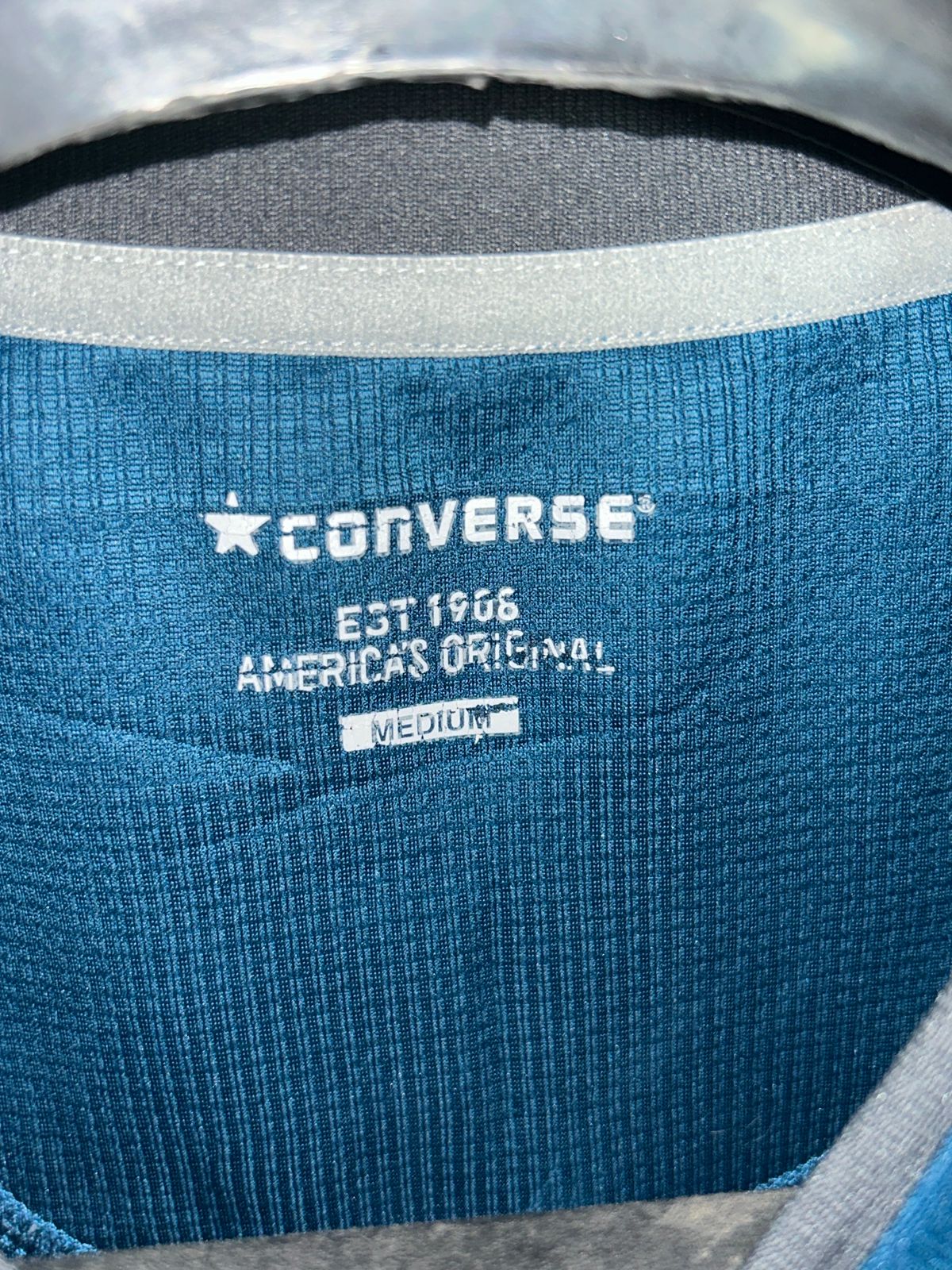 Converse Blue V neck Tee - Medium