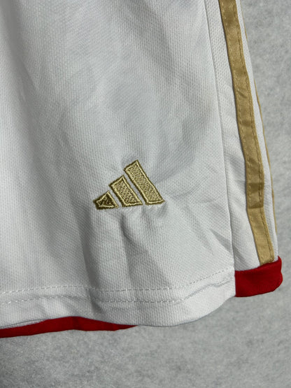 Adidas Arsenal White & Golden Stripes Short - Large