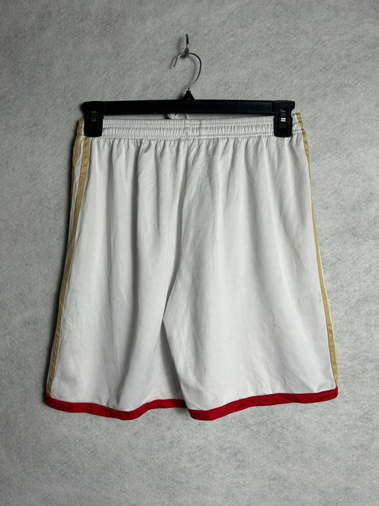 Adidas Arsenal White & Golden Stripes Short - Large
