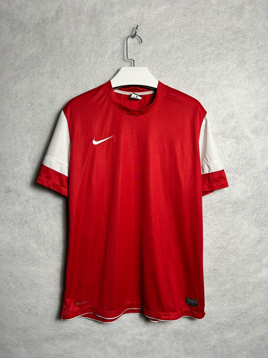 Nike Red/White Round Shirt - XL