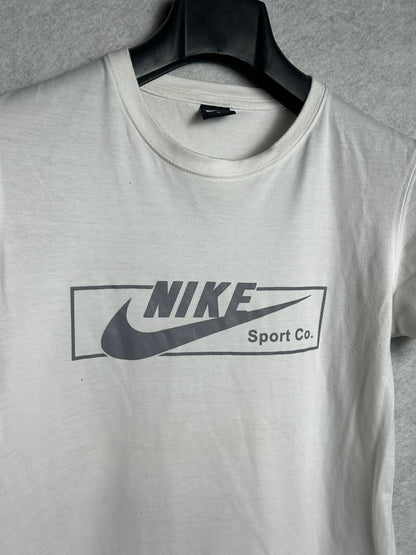 Nike White Sports.Co Logo - Small