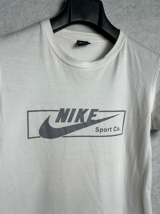 Nike White Sports.Co Logo - Small