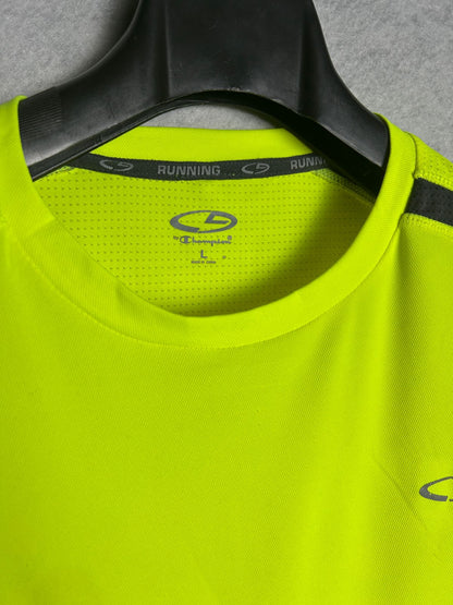 Champion Running Neon Green Full Sleeves - Large