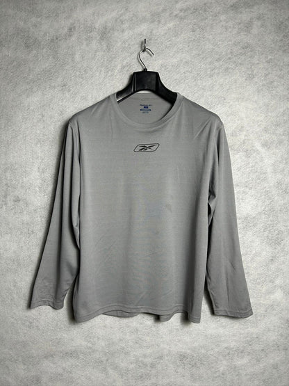 Reebok Light Gray Full Sleeves T-Shirt - L/G